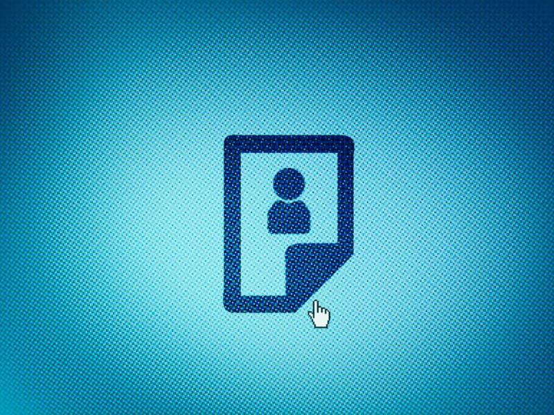 Computer icon of a personal file
