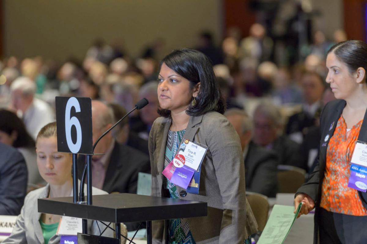 Delegates at the AMA Annual Meeting